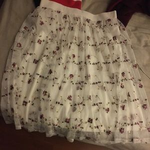 Beautiful Floral Midi Skirt